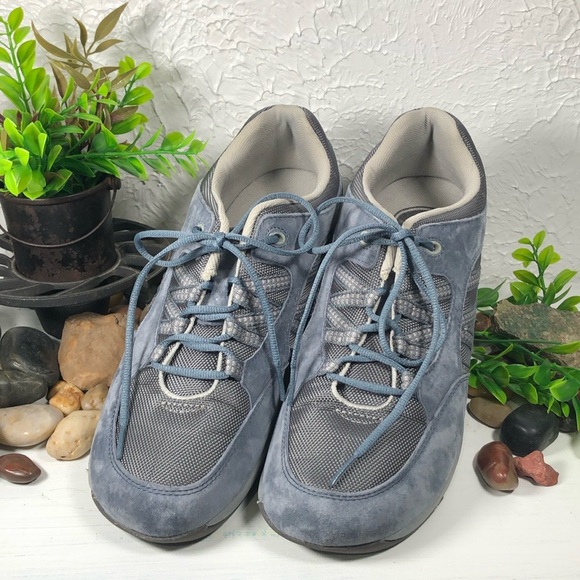 Propet Leila Rejuve Athletic Denim Suede Laced Workout Walking Shoe Size 11 - Picture 3 of 16